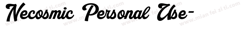 Necosmic Personal Use字体转换
